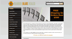 Desktop Screenshot of diamondbladedealer.com